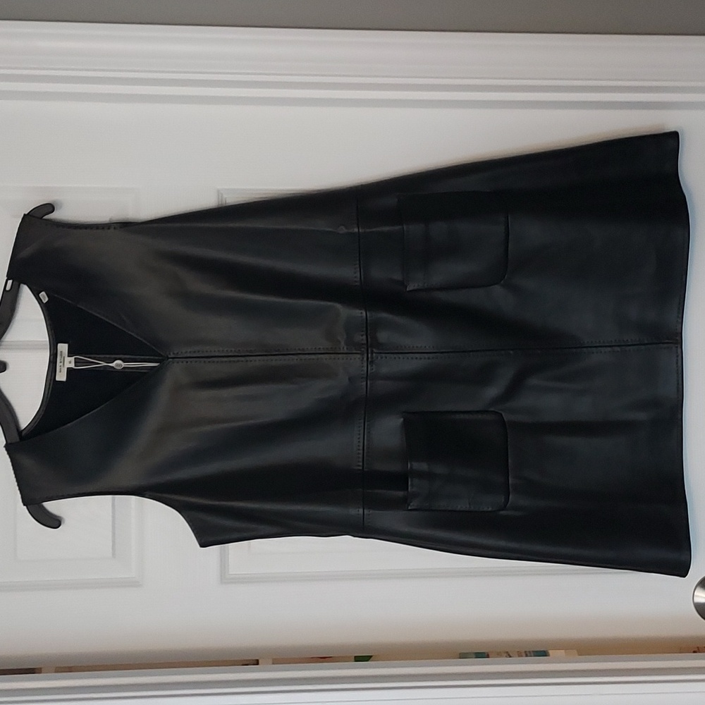 Max Studio Faux-Leather Jumper